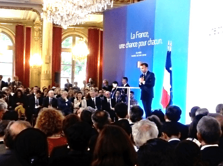 CréActives invitée par Emmanuel Macron